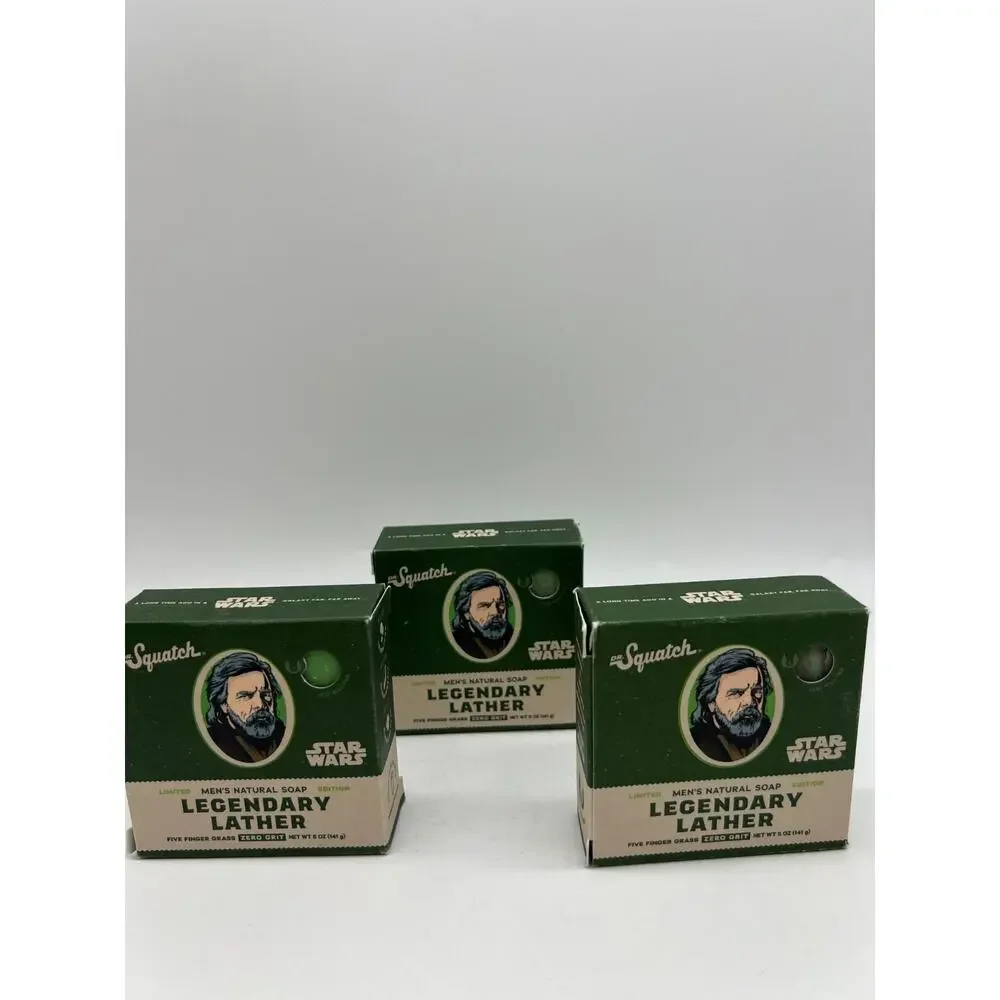 Dr. Squatch Star Wars Limited Edition Legendary Lather Men's Soap Lot of 3